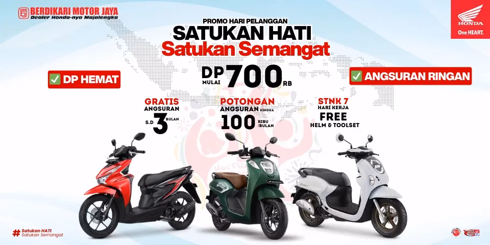 Dapetin Motor Cuma DP Mulai 700 Ribu !